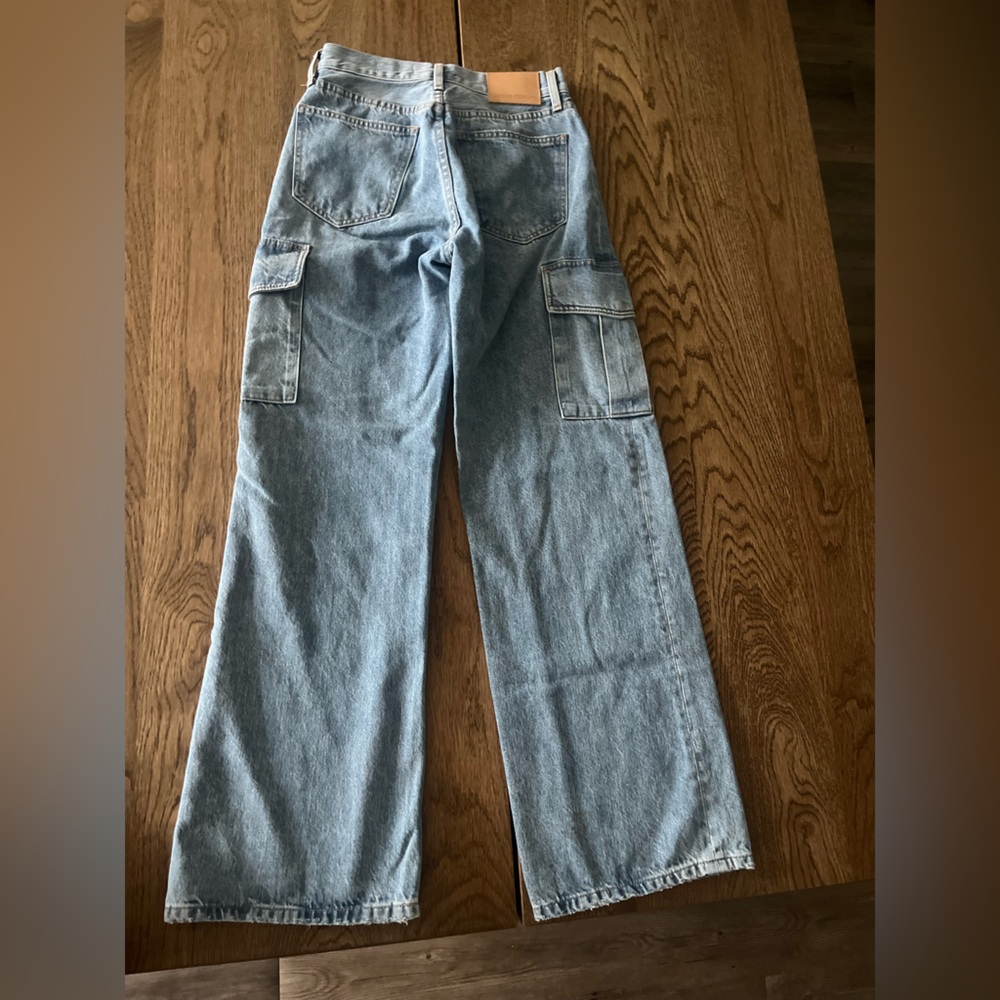 Aritzia Denim Forum Wide Leg Cargo Jeans - Picture 8 of 9